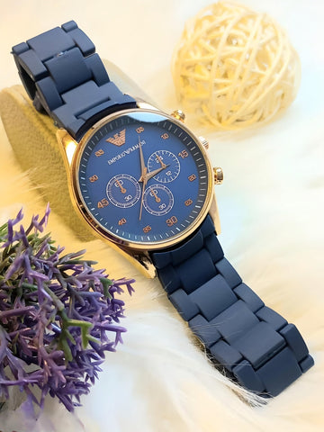 Casual Rubber Straps Watch