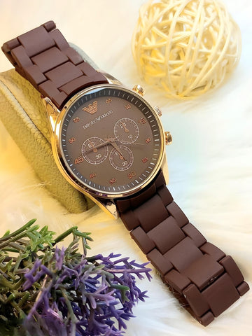 Casual Rubber Straps Watch